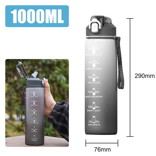 Silver insulated water bottle with sleek reusable design.