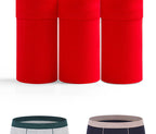 Men's cotton underwear plus size fat guy boxers breathable 3D seamless sexy youth cotton red boxers