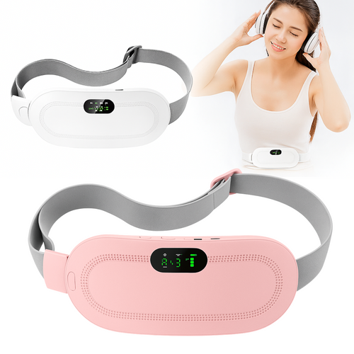 Menstrual Relief Heating Belt with adjustable heat and vibration massage functions