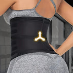 Adjustable waist trainer belt providing abdominal support and waist shaping