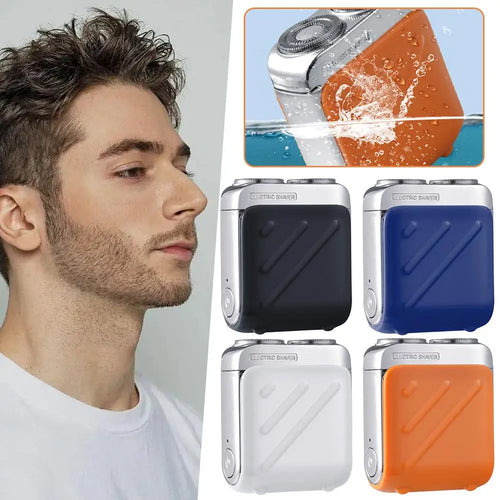 Compact electric shaver providing close and precise beard shaving