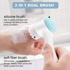 Waterproof Handheld Face Cleansing Brush for Daily Skin Care Routine