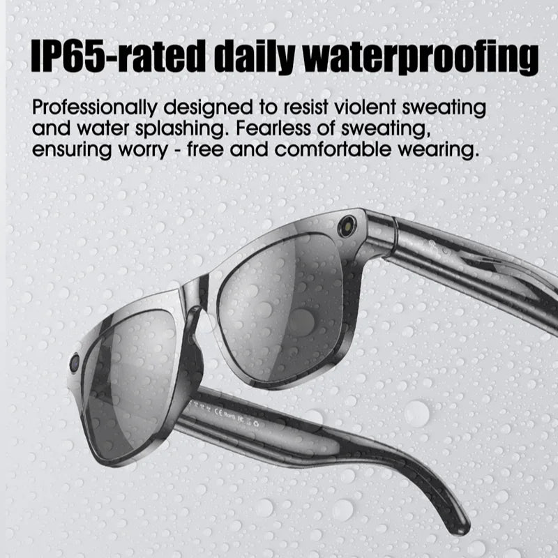 AI Smart Glasses with IP65-rated design for daily outdoor use