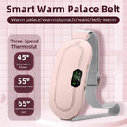 Electric heating pad for period cramps showing 4-speed adjustment settings