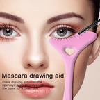 Silicone makeup stencil for mascara application and eye makeup protection