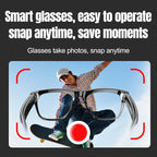 Bluetooth smart glasses with hands-free operation and camera recording capabilities