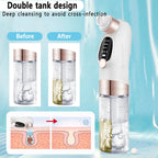 Facial pore cleanser with multiple interchangeable suction tips and adjustable settings