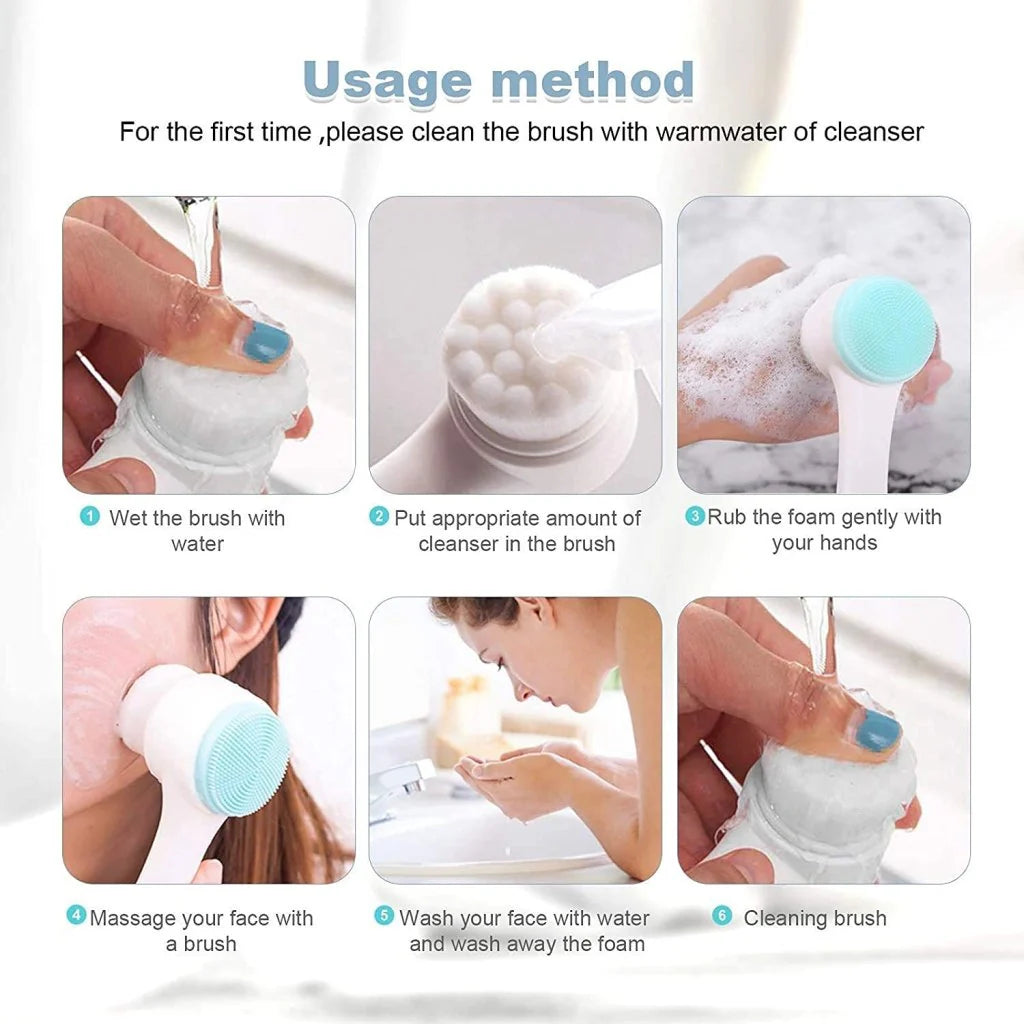 Facial Cleansing Brush Features and Usage Instructions for Deep Pore Cleansing