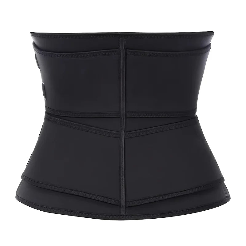 Waist trainer body shaper with adjustable fit and breathable material