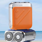 Portable electric shaver for travel with waterproof and rechargeable design