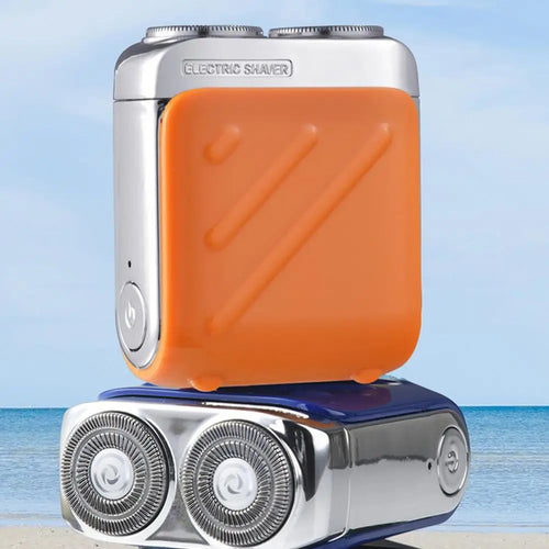 Portable electric shaver for travel with waterproof and rechargeable design