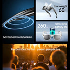 AI Smart Glasses displaying wireless connectivity and intelligent wearable features