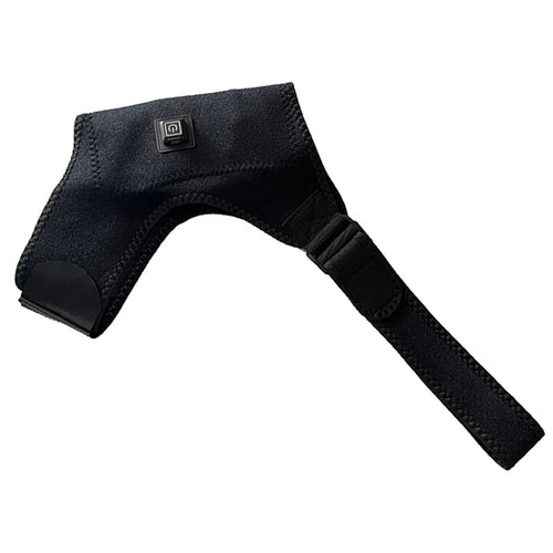 USB heated shoulder brace dimensions and adjustable strap design