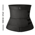 Waist Belt Body Shaper dimensions and product measurement guide