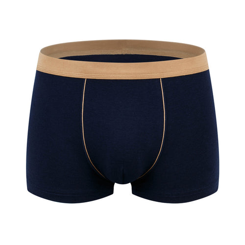 Men's cotton underwear plus size fat guy boxers breathable 3D seamless sexy youth cotton red boxers