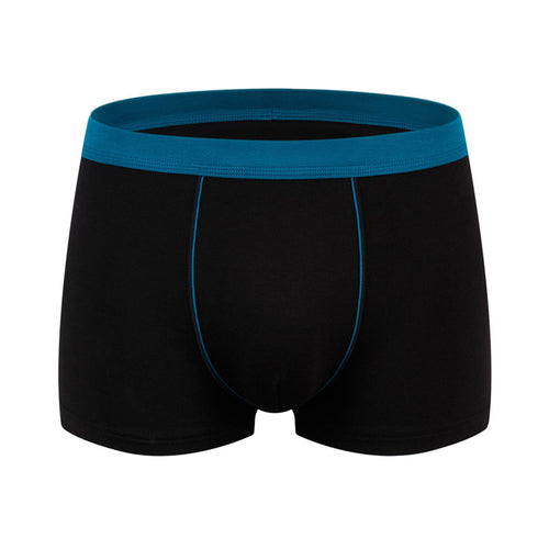 Men's cotton underwear plus size fat guy boxers breathable 3D seamless sexy youth cotton red boxers
