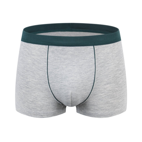 Men's cotton underwear plus size fat guy boxers breathable 3D seamless sexy youth cotton red boxers