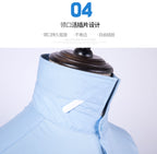 Men's French Cufflinks Shirt Business Formal Dress Sleeve Studs Solid Color Non-ironing Double Stacked Sleeve Hidden Button Shirt Slim-fit Korean Style