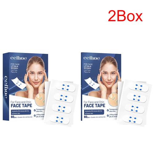 Bundle of 2 boxes of EELHOE face lifting tape for long-term V-shape facial contouring and skin tightening