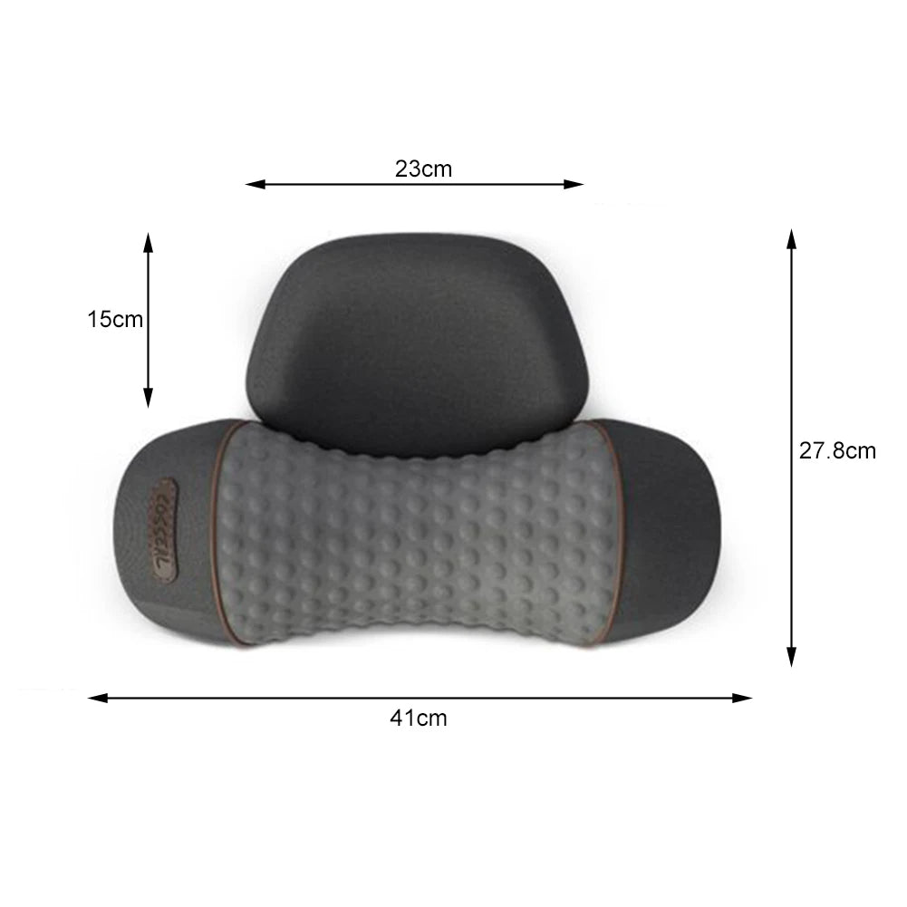 Electric Cervical Massage Pillow with Product Dimensions Display