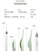 Luminous ear scoop set baby ear picking tool usb charging with light ear scoop ear scoop ear scoop