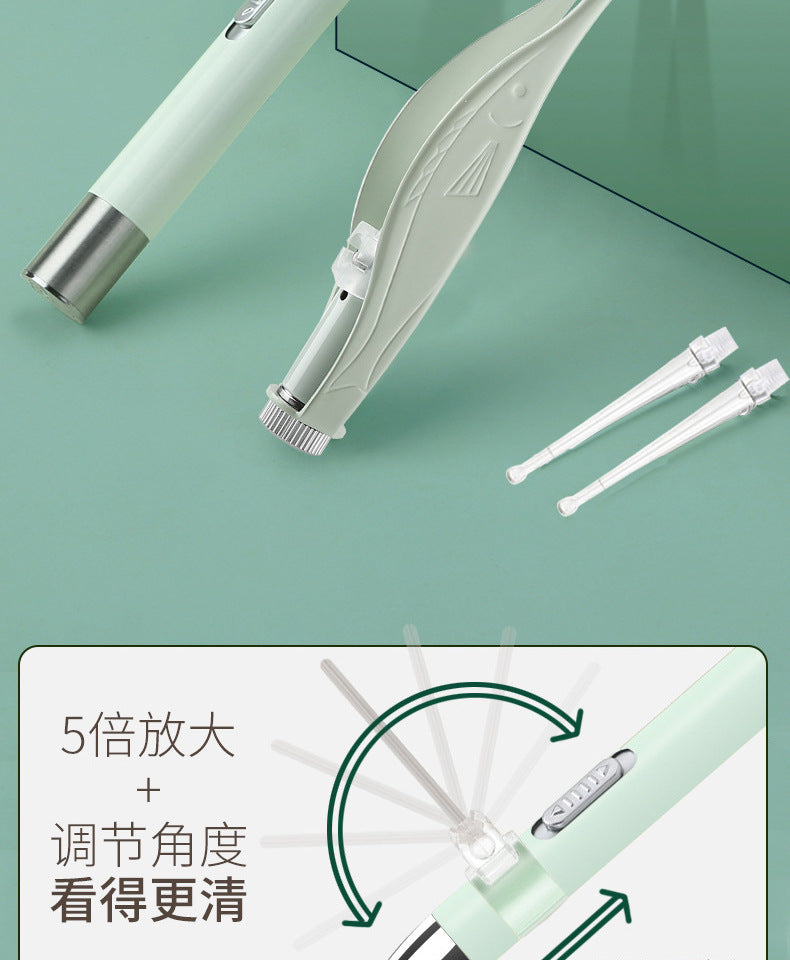 Luminous ear scoop set baby ear picking tool usb charging with light ear scoop ear scoop ear scoop