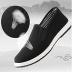 Old Beijing Cloth Shoes Casual Cloth Shoes Driving Exercise Running Comfortable Breathable Soft Sole Wear-resistant Non-slip Black Cloth Shoes