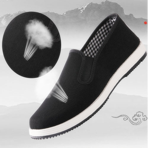 Old Beijing Cloth Shoes Casual Cloth Shoes Driving Exercise Running Comfortable Breathable Soft Sole Wear-resistant Non-slip Black Cloth Shoes