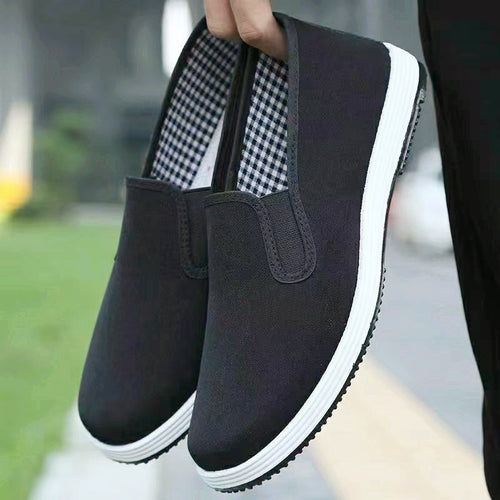 Old Beijing Cloth Shoes Casual Cloth Shoes Driving Exercise Running Comfortable Breathable Soft Sole Wear-resistant Non-slip Black Cloth Shoes